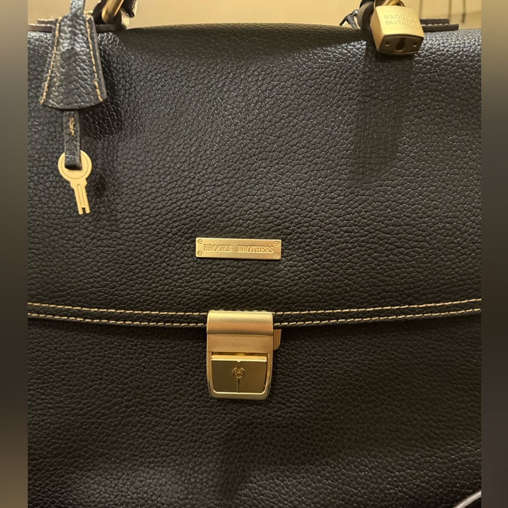 Brooks Brothers Pebble Brown Briefcase.💼